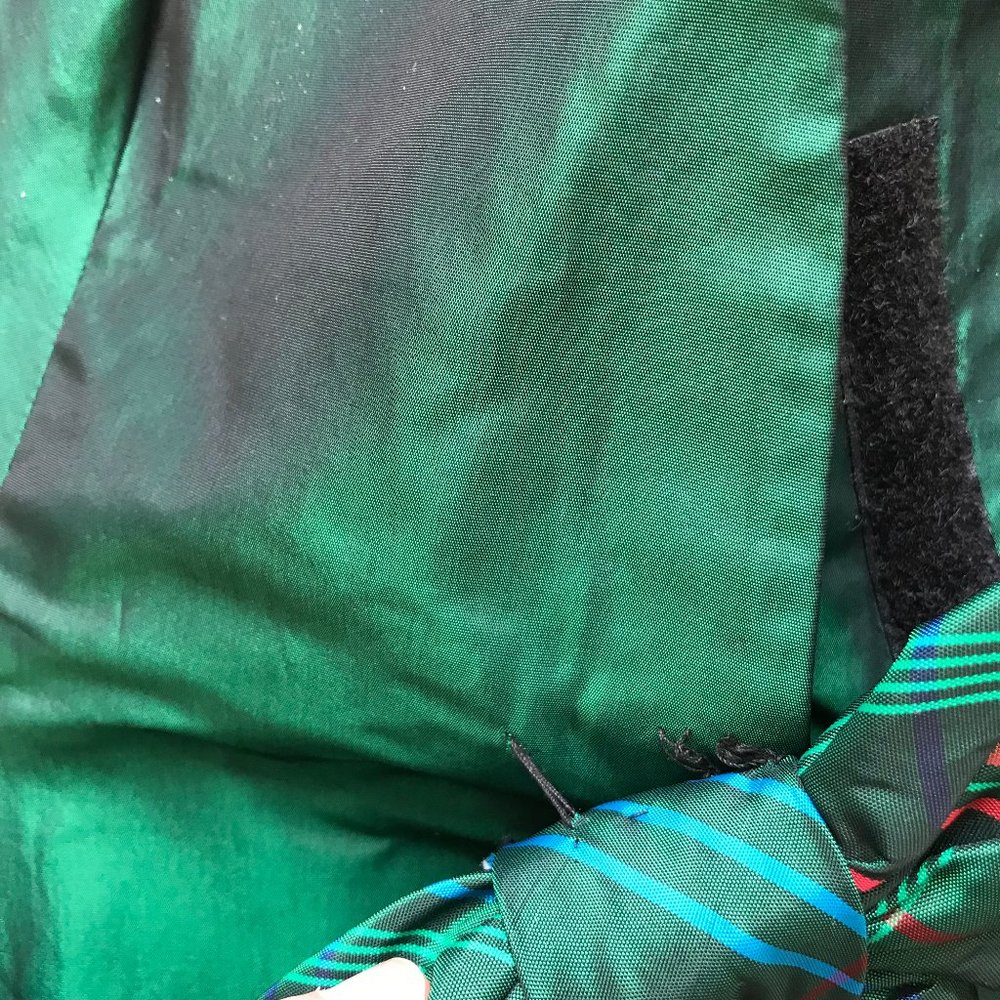 Pat McDonagh Iridescent Green Tartan Bustier Corset Top Vintage St Patrick's Day - Picture 3 of 11